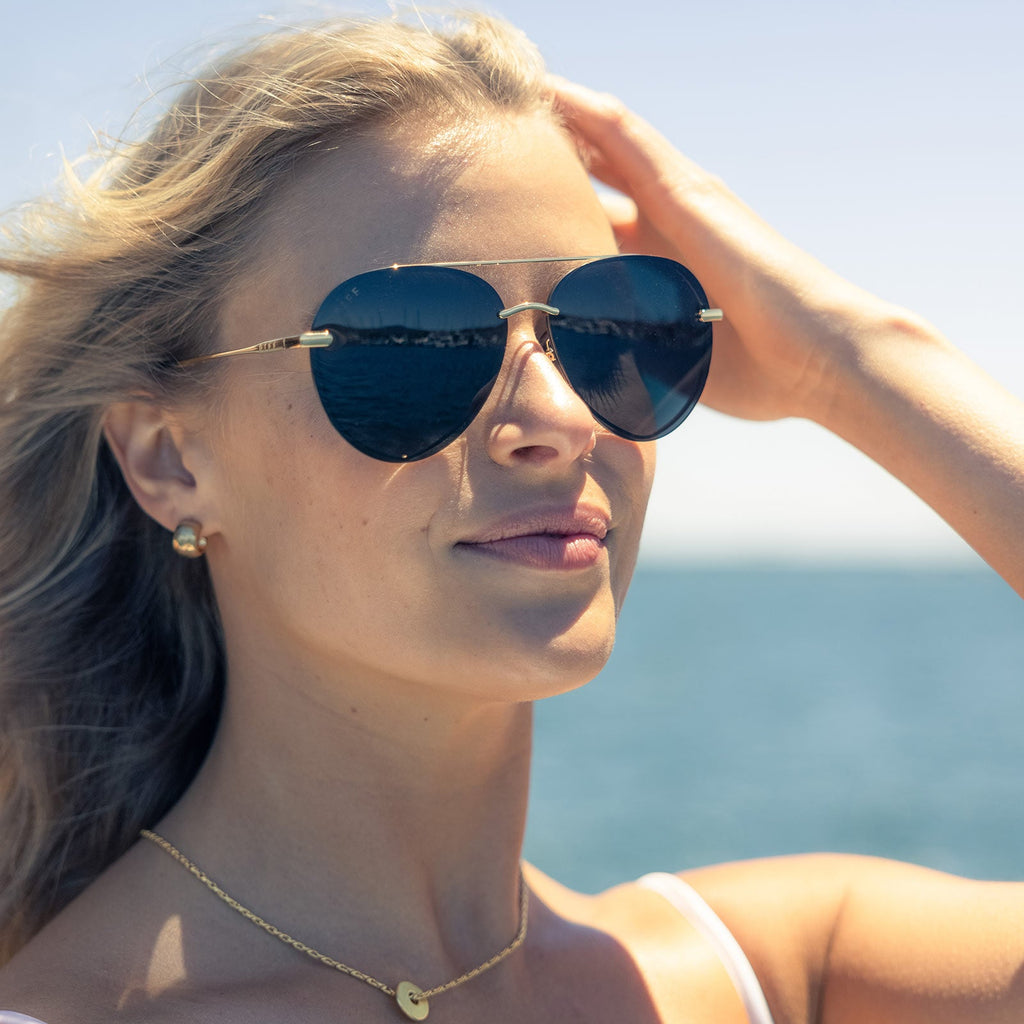 LENOX - GOLD POLARIZED SUNGLASSES