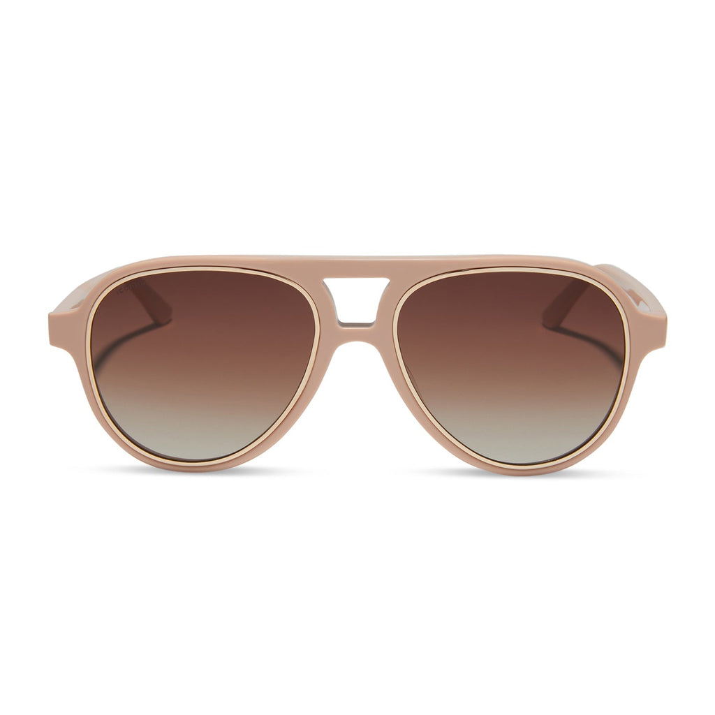 PLA - NUDE + BROWN GRADIENT + POLARIZED SUNGLASSES