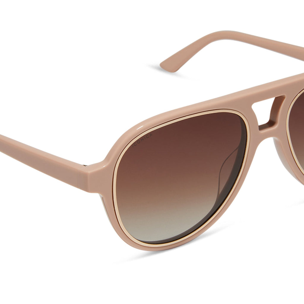 PLA - NUDE + BROWN GRADIENT + POLARIZED SUNGLASSES