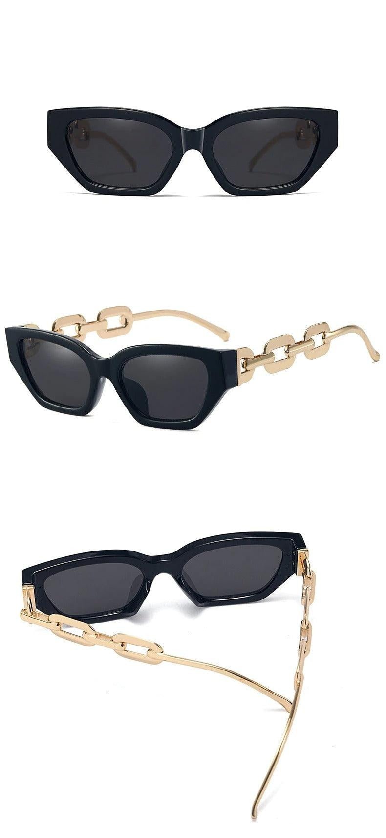 Riley Metal Chain Sunglasses