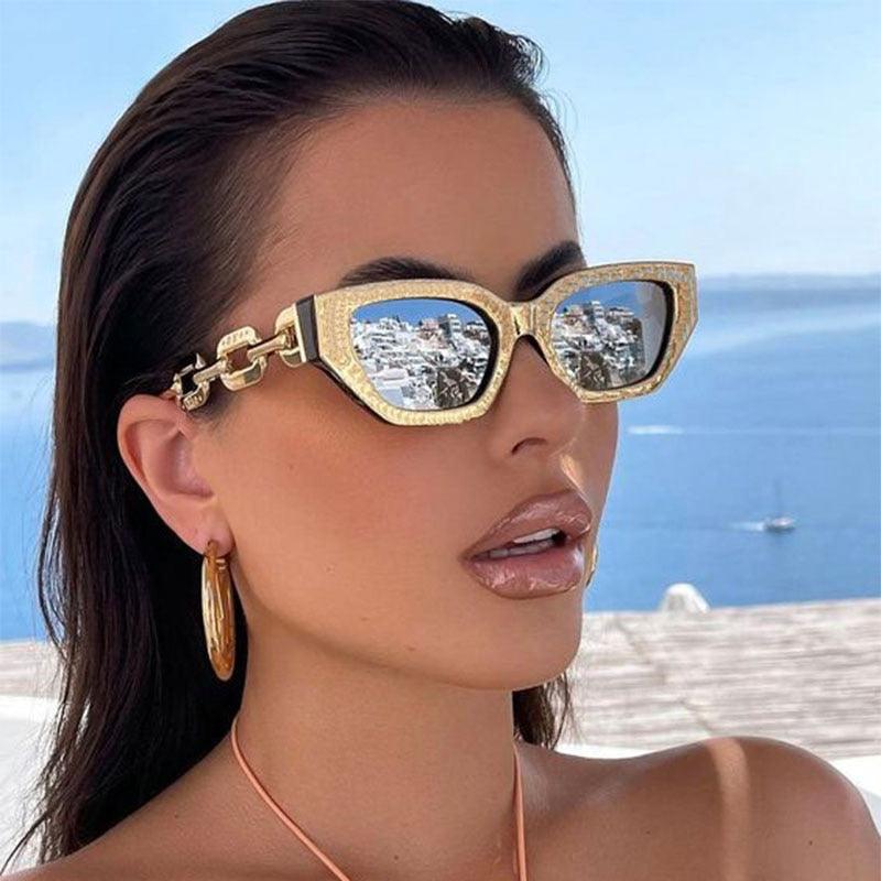 Riley Metal Chain Sunglasses