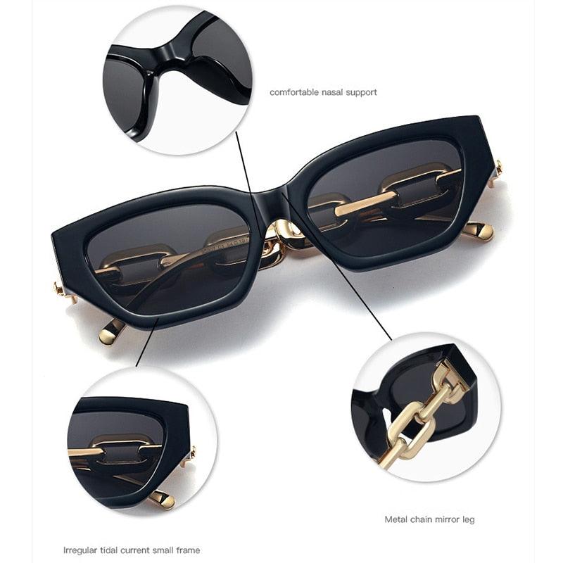 Riley Metal Chain Sunglasses