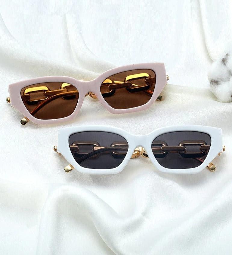 Riley Metal Chain Sunglasses