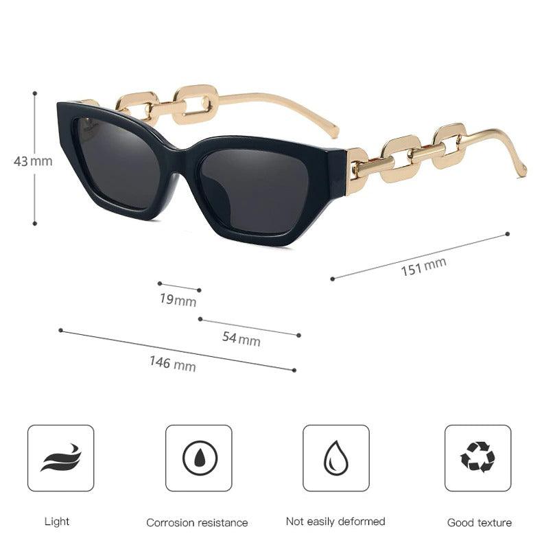 Riley Metal Chain Sunglasses