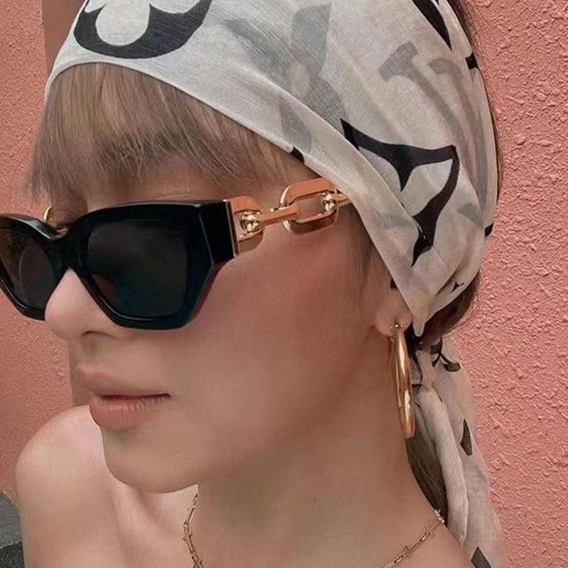 Riley Metal Chain Sunglasses